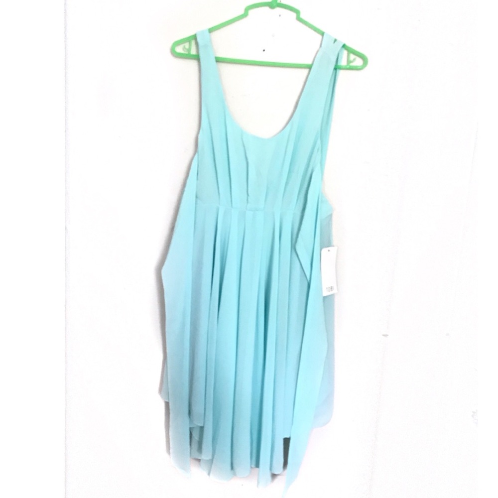 NWT Tobi baby blue mini low back tie dress 👗